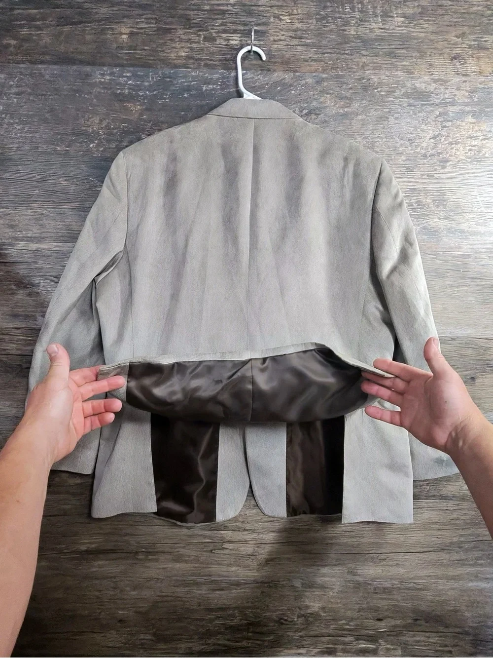 Haggar Men's Taupe Blazer - Two-Button Sport Coat